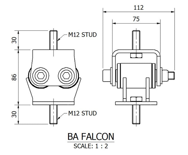 Ba falcon Urethane Engine Mounts