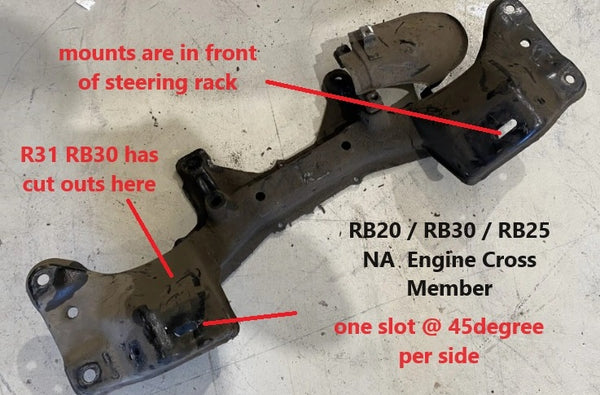 R31 R32 R33 Non Turbo Skyline Barra conversion engine brackets